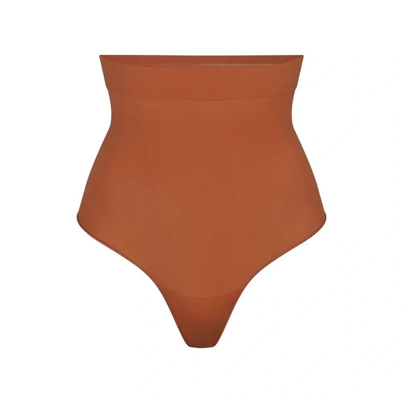 Skims Everyday Sculpt High Waist Thong - Bronze​ - Picture 1 of 5
